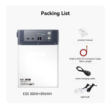 Load image into Gallery viewer, 300W 896Wh Portable Power Station Home Energy Storage System

